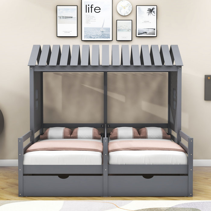 Harper Orchard Arnoldine Kids Twin Bed with Drawers Wayfair